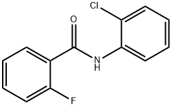 N-(2-氯苯基)-2-氟苯甲酰胺 结构式