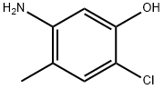 5-氨基-2-氯-4-甲基苯酚 结构式