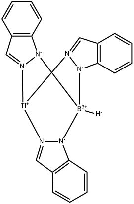 氢化三(吲唑-2-基)硼酸铊 结构式