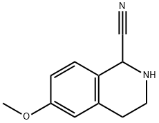 1,2,3,4-TETRAHYDRO-6-METHOXY-1-ISOQUINOLINECARBONITRILE 结构式