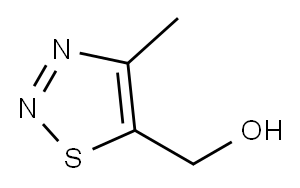 4-甲基-1,2,3-噻二唑-5-甲醇 结构式