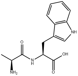 L-丙氨酰-L-色氨酸 结构式