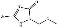 5-溴-2-(甲氧基甲基)-2,4-二氢-3H-1,2,4-三唑-3-酮 结构式