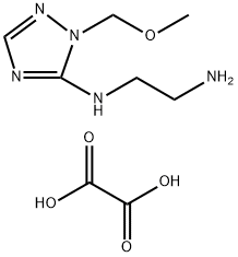 N-[1-(甲氧基甲基)-1H-1,2,4-三唑-5-基]乙烷-1,2-二胺草酸盐 结构式