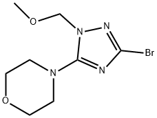 4-[3-溴-1-(甲氧基甲基)-1H-1,2,4-三唑-5-基]吗啉 结构式