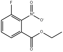 3-氟-2-硝基-苯甲酸乙酯 结构式