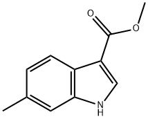 6-甲基-1H-吲哚-3-羧酸甲酯 结构式