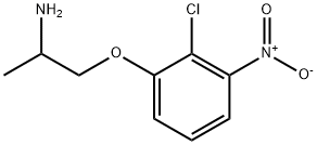 2-Propanamine, 1-(2-chloro-3-nitrophenoxy)- 结构式