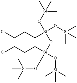 1,3-双(3-氯丙基)四(三甲基硅氧基)二硅氧烷 结构式