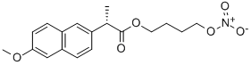 (S)-2-(6-甲氧基-2-萘基)丙酸 4-硝基氧丁基酯 结构式