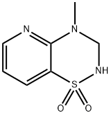 2H-Pyrido[2,3-e]-1,2,4-thiadiazine,3,4-dihydro-4-methyl-,1,1-dioxide(9CI) 结构式