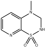 2H-Pyrido[3,2-e]-1,2,4-thiadiazine,3,4-dihydro-4-methyl-,1,1-dioxide(9CI) 结构式