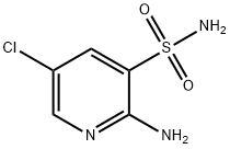 2-氨基-5-氯-3-吡啶磺酰胺 结构式