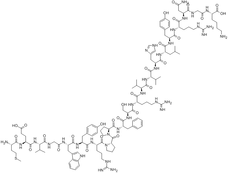 MYELIN OLIGODENDROCYTE GLYCOPROTEIN (35-55) (HUMAN) 结构式