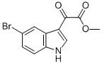 5-溴-3-吲哚乙醛酸甲酯 结构式