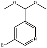 3-溴-5-(二甲氧基甲基)吡啶 结构式