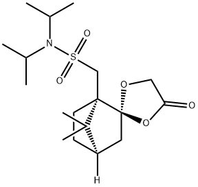 (S)-CAMPHORSULFONIC ACID DIISOPROPYLAMIDE GLYCOLATE ACETAL 结构式
