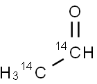 ACETALDEHYDE, [1,2-14C] 结构式