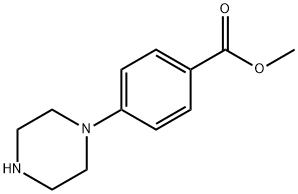 4-哌嗪-1-基苯甲酸甲酯 结构式