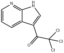 2,2,2-三氯-1-(1H-吡咯并[2,3-B]吡啶-3-基)乙酮 结构式