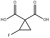 1,1-Cyclopropanedicarboxylicacid,2-fluoro-(9CI) 结构式