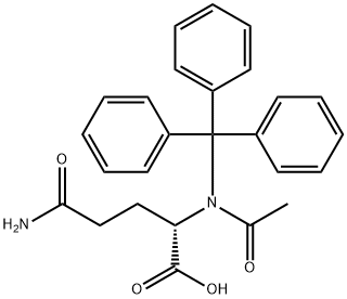 AC-N'-三苯甲基-L-谷氨酰胺 结构式