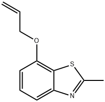 Benzothiazole, 2-methyl-7-(2-propenyloxy)- (9CI) 结构式