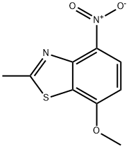 Benzothiazole, 7-methoxy-2-methyl-4-nitro- (9CI) 结构式