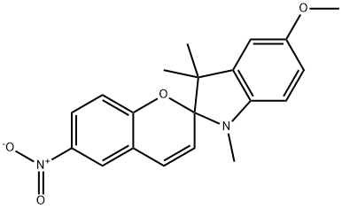 1'',3''-Dihydro-5''-methoxy-1'',3'',3''-trimethyl-6-nitrospiro[2h-1-benzopyrano-2,2''-(2H)-indole]