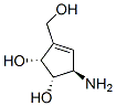 3-Cyclopentene-1,2-diol,5-amino-3-(hydroxymethyl)-,[1S-(1alpha,2alpha,5beta)]-(9CI) 结构式
