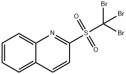 2-[(三溴甲基)磺酰基]喹啉 结构式