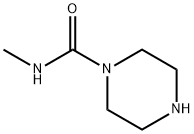 N-甲基哌嗪-1-甲酰胺 结构式