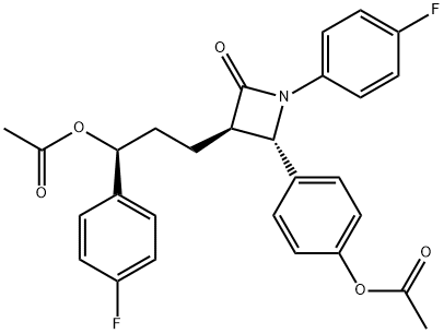 依泽替米贝双乙酸酯 结构式