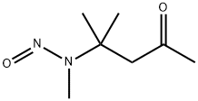 4-Methyl-4-(methylnitrosoamino)-2-pentanone 结构式