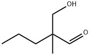 2-Hydroxymethyl-2-methylpentanal 结构式