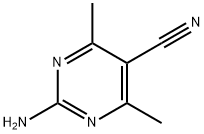 2-氨基-4,6-二甲基-5-嘧啶甲腈 结构式