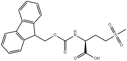 FMOC-L-蛋氨酸砜 结构式