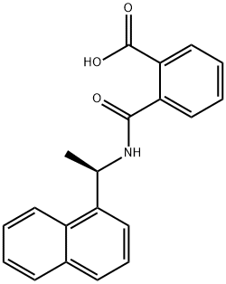 (R)-(-)-N-[1-(1-萘基)乙基]邻氨甲酰苯甲酸 结构式