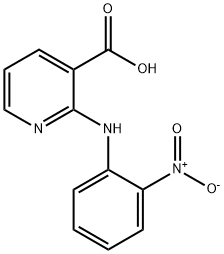 2-(2-nitro-anilino)-nicotinic acid 结构式