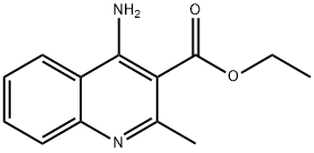 4-氨基-2-甲基-3-喹啉羧酸乙酯 结构式