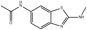 Acetamide, N-[2-(methylamino)-6-benzothiazolyl]- (8CI) 结构式