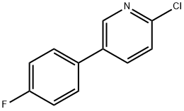 2-CHLORO-5-(4-FLUOROPHENYL)PYRIDINE 结构式