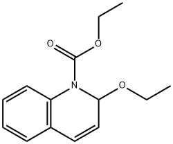 2-乙氧基-1-乙氧碳酰基-1,2-二氢喹啉 结构式