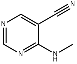 5-Pyrimidinecarbonitrile, 4-(methylamino)- (8CI,9CI) 结构式