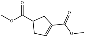 3-Cyclopentene-1,3-dicarboxylic acid, dimethyl ester (9CI) 结构式