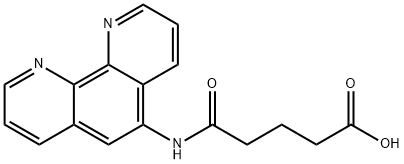 5-氧-5-(1,10-菲咯啉-5-氨基)戊酸 结构式