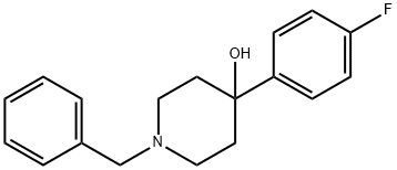 1-苄基-4-(4-氟苯基)哌啶-4-醇 结构式