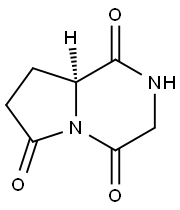 Pyrrolo[1,2-a]pyrazine-1,4,6(7H)-trione, tetrahydro-, (8aS)- (9CI) 结构式