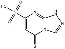 1,2,4-Triazolo[4,3-a]pyrimidine-7-sulfonic  acid,  1,5-dihydro-5-thioxo- 结构式