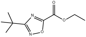 3-(叔丁基)-1,2,4-恶二唑-5-羧酸乙酯 结构式